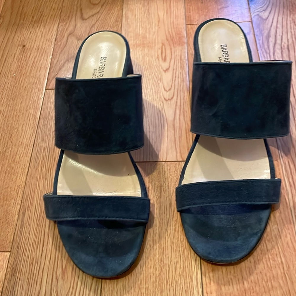 Made in Italy, genuine suede heeled sandals